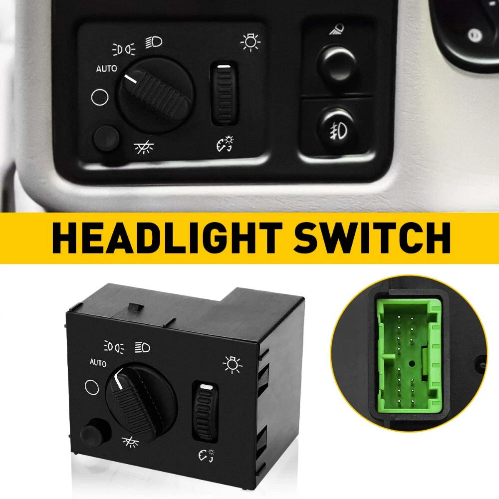 HEADLIGHT HEADLAMP DIMMER SWITCH FOR 2003-2007 CHEVY SILVERADO GMC SIERRA YUKON 6B93BC-57