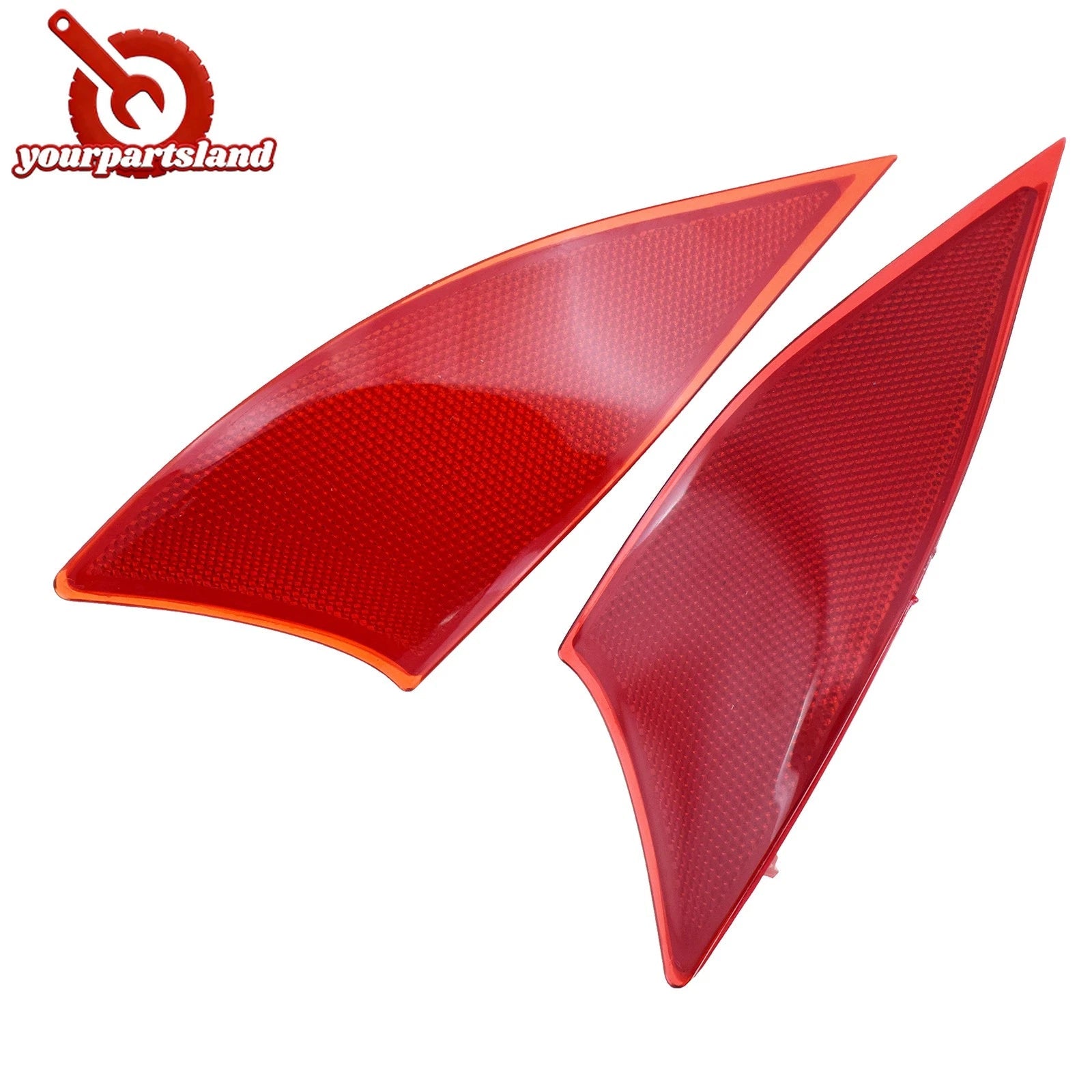 Red Lens Rear Bumper Reflector Covers For Lexus IS IS250 IS350 IS300 2014-2020 6B93BC-57