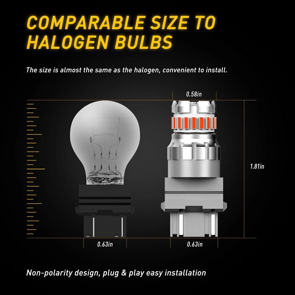 3157 CANBUS Red LED Brake Stop Signal Tail Light Bulbs For Ford F-150 F-250 USEA 6B93BC-57
