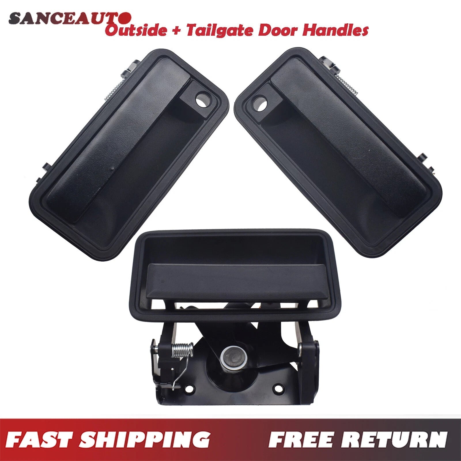 Front LH RH Outside Tailgate Door Handle For 95-00 Chevrolet GMC Trucks Suburban 6B93BC-57