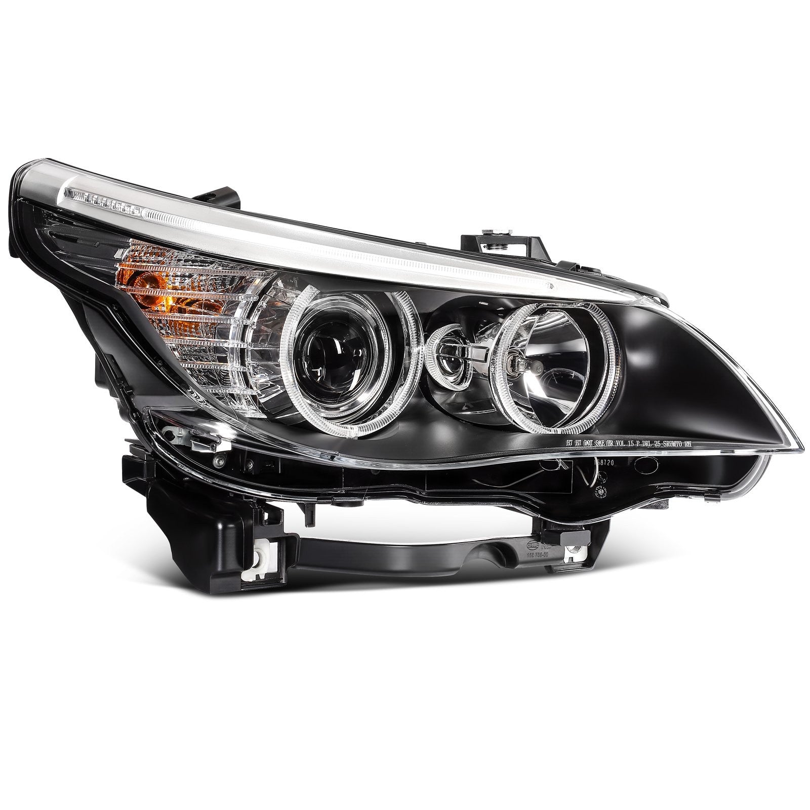 Pair Kit Headlights For 2017-2020 Chevrolet Sonic 1.4L 1.6L 1.8L Black Amber 6B93BC-57