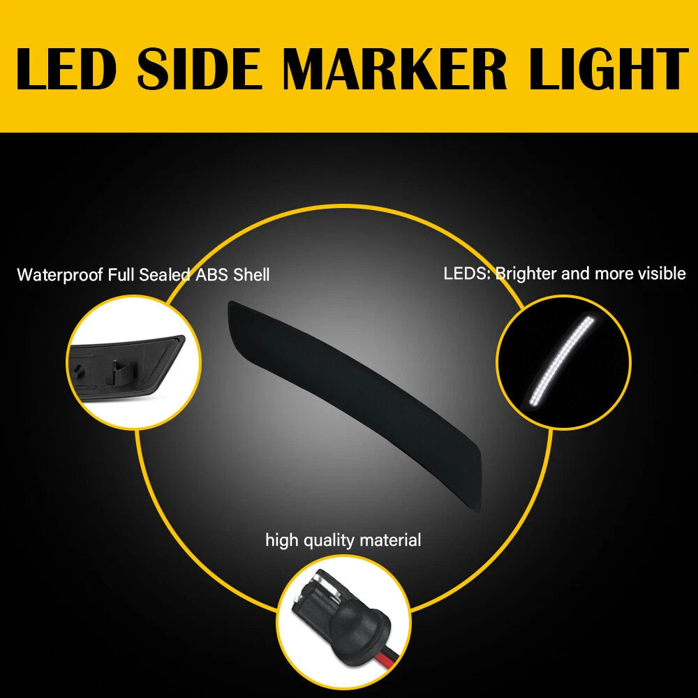 Front Rear LED Bumper Full Side Marker Light For 2016-2021 Chevrolet Camaro EOA 6B93BC-57