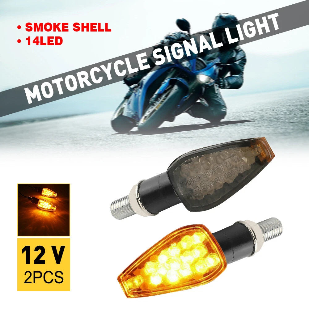 2X Motorcycle LED Turn Signals Blinker Light Indicator For Kawasaki Ducati BMW A 6B93BC-57