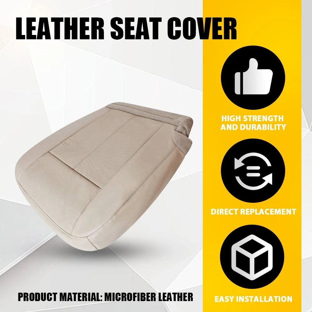 Left Driver Bottom Seat Cover Dune Tan Leather For 2015-2017 Ford Expedition EA 6B93BC-57