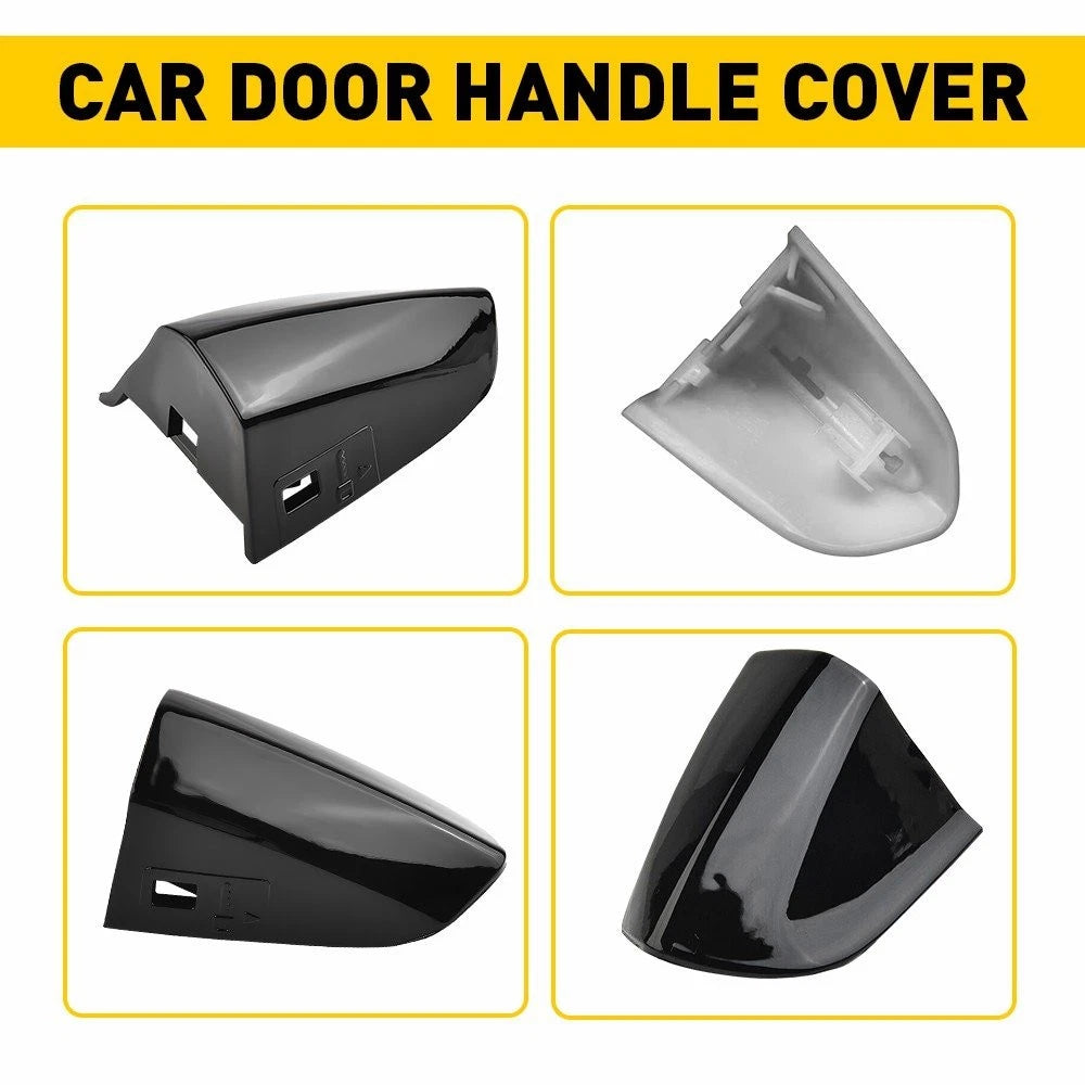 Fit Ford Mustang 2015-21 Shadow G1 Driver Door Handle Key Cap Cover Bezel USEOA 6B93BC-57