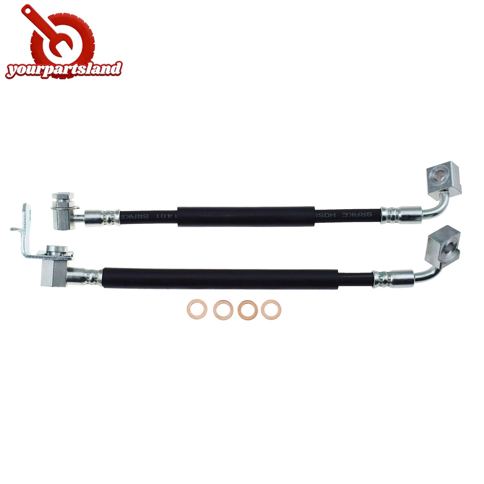 2Pc Front Pair Brake Hydraulic Hose for Ford Explorer Ranger Mazda B3000 Mercury 6B93BC-57