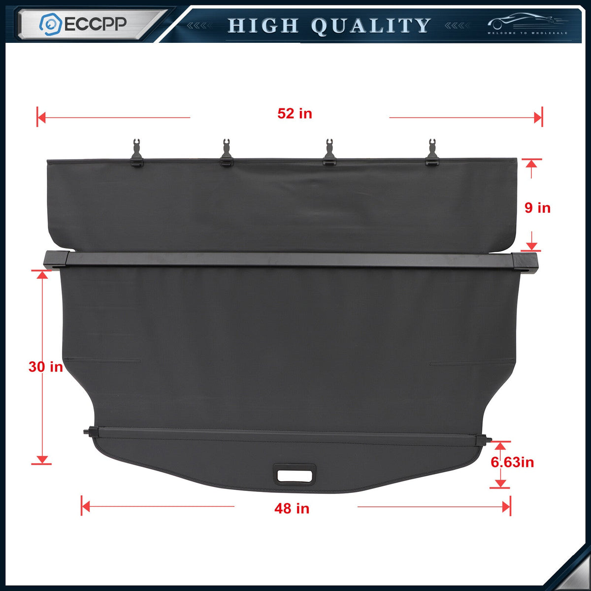 Retractable Rear Cargo Cover Security Shield Shade For 2010-2017 Chevy Equinox 6B93BC-57