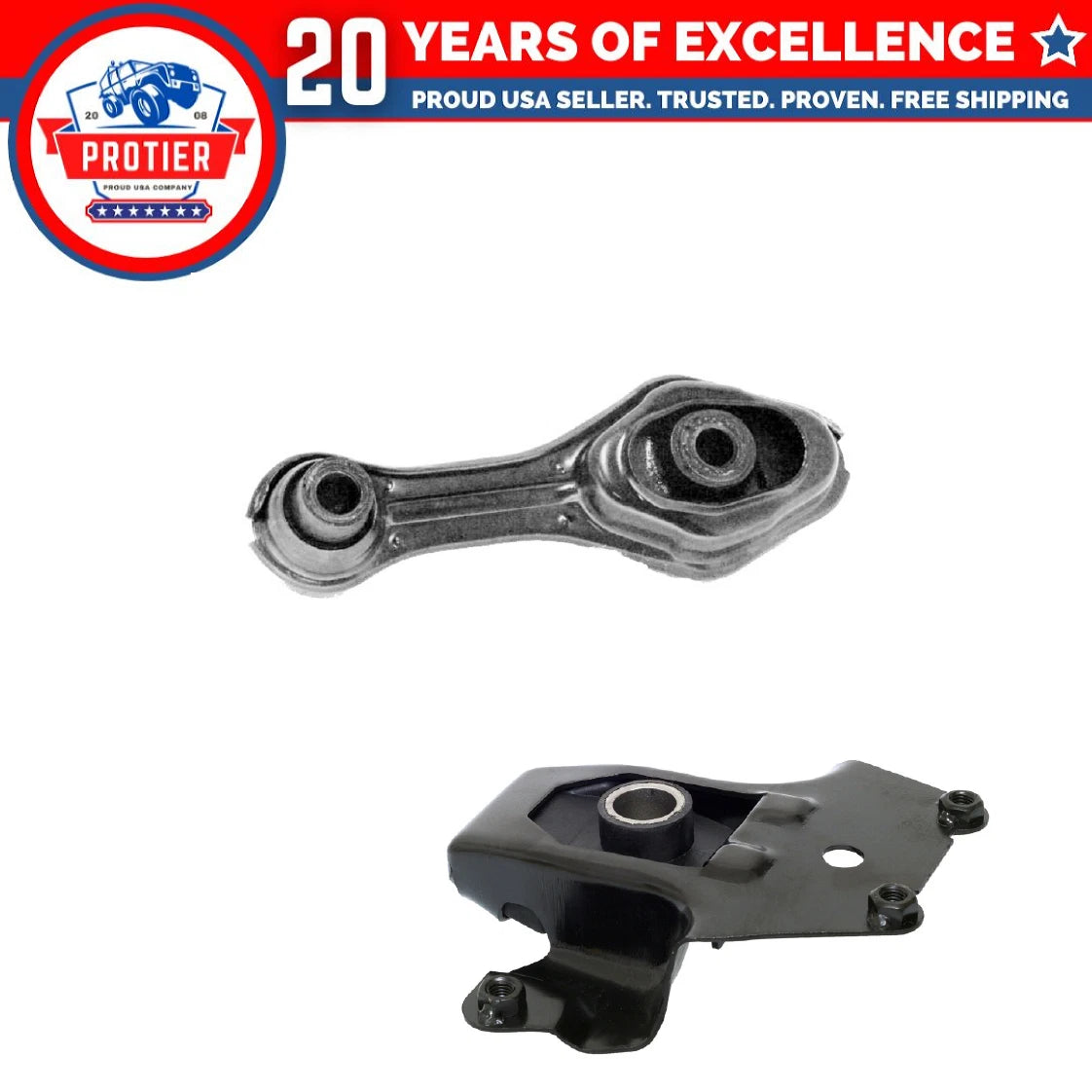 Motor & Trans Mount Set for 95-02 Cavalier / Sunfire 2.2/2.3/2.4L for Auto 2PCS 6B93BC-57