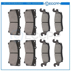Front And Rear Metallic Brake Pads For Hummer H3 2006-2010 Hummer H3T 2009-2010 6B93BC-57