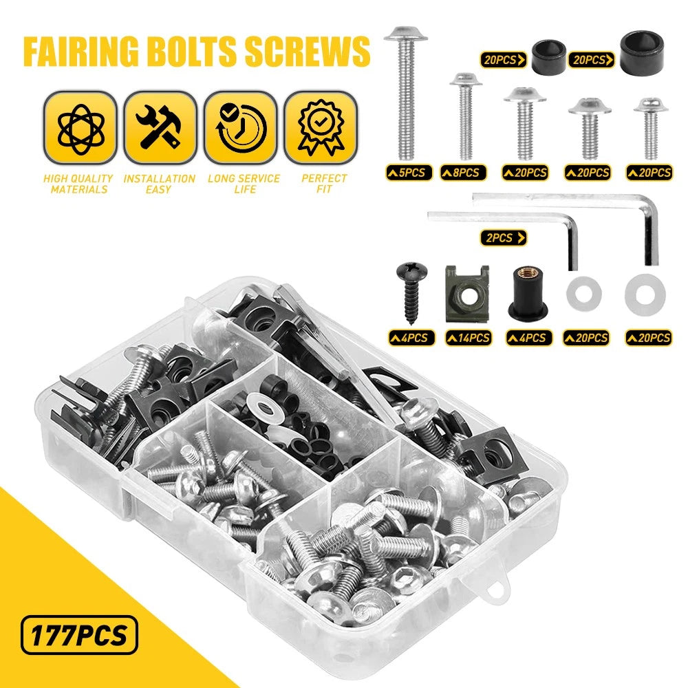 Complete Fairing Bolt Kit Body Screws Fit For Yamaha YZF R6 R1 R6S YZF600R EOA 6B93BC-57