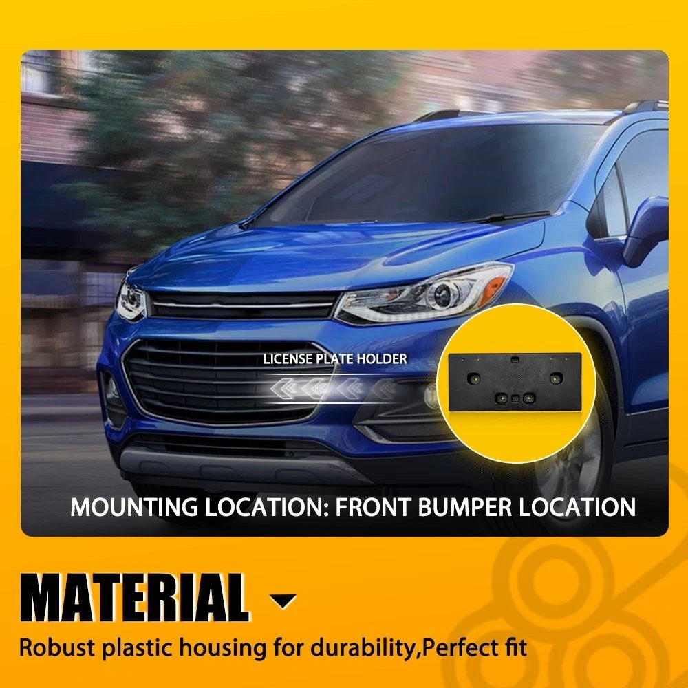 For 2017-2022 Chevrolet Trax Front License Plate Holder Frame Mounting Bracket A 6B93BC-57