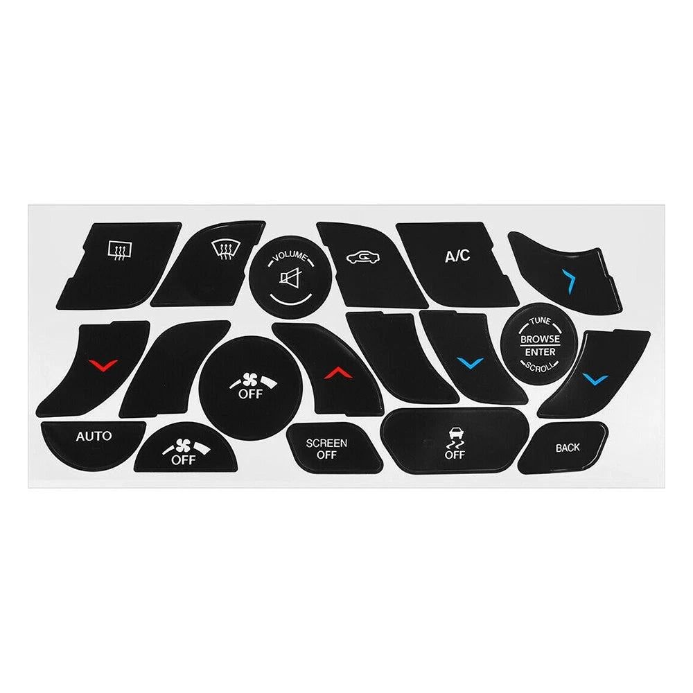 FITS FOR 14-17 CHRYSLER 200 AC CLIMATE CONTROL BUTTON REPAIR DECALS STICKERS EOA 6B93BC-57