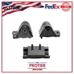 Engine Motor & Trans Mount 3PCS Set for Jeep Wrangler 91-95 2.5L 6B93BC-57