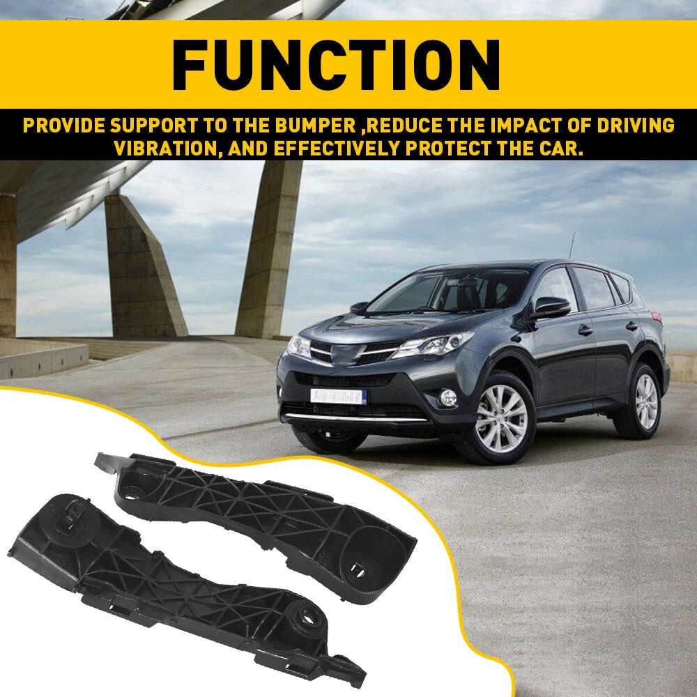Set of 2 Bumper Retainer Set Fits For 2006-2012 Toyota RAV4 Front Primed US 6B93BC-57