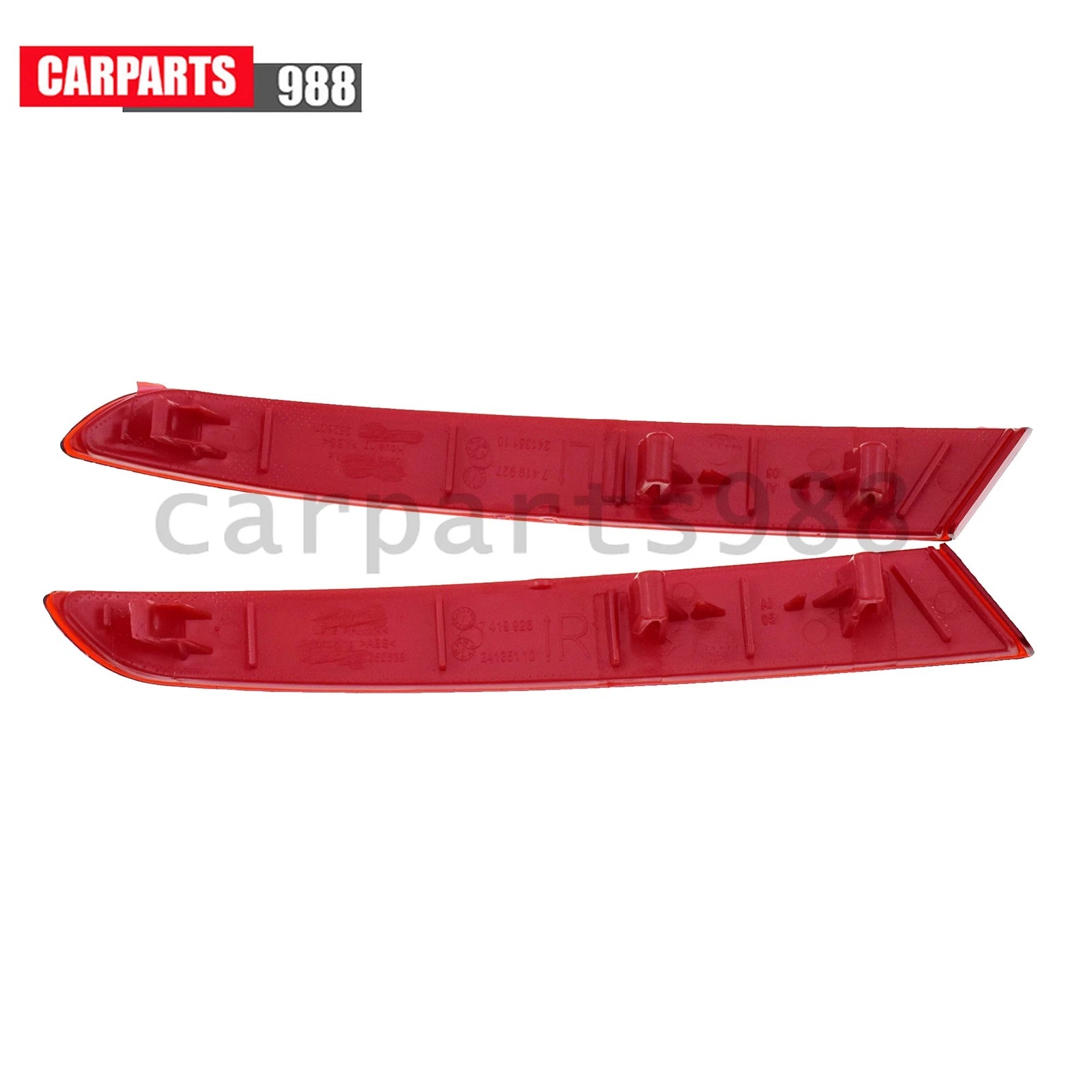 Bumper Reflector Set For 2018-2021 BMW X3 Rear Driver and Passenger 63147419928 6B93BC-57