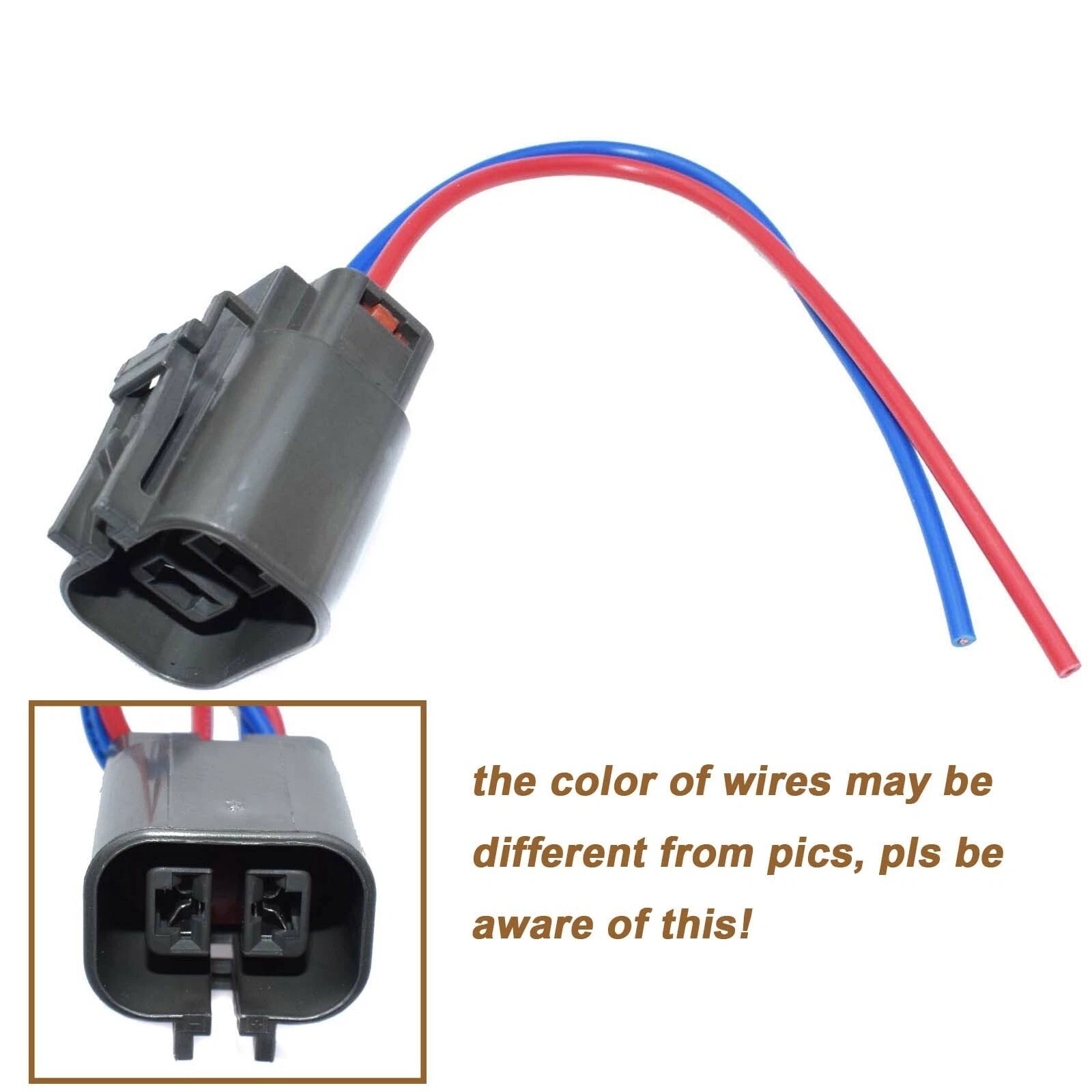 Alternator Plug Harness 2 Way Pigtail Connector For Nissan D21 Pickup 2.4L 6B93BC-57