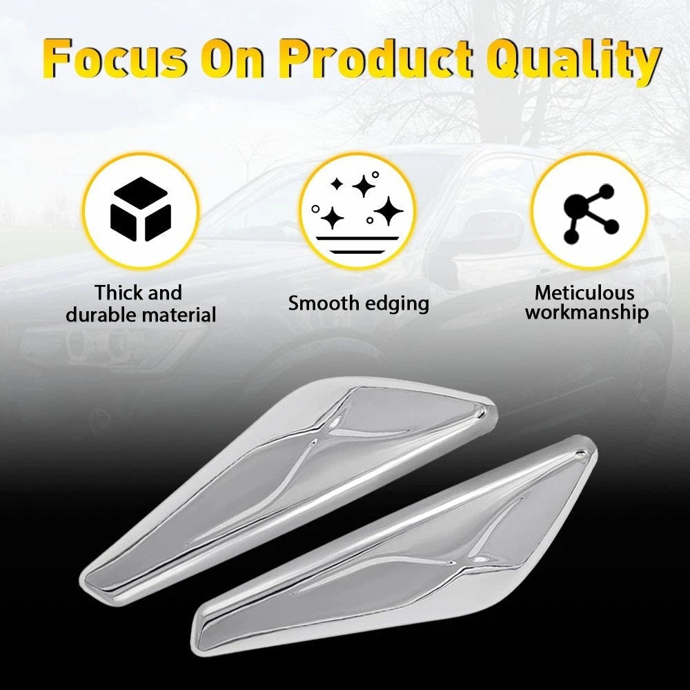 Front Left Right Side Fender Side Marker Finisher for 15-17 BMW X3 X4 F25 F26 6B93BC-57