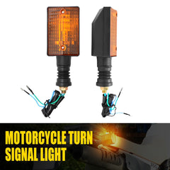 2PCS Turn Signal Lights Indicator Lamps For Yamaha XT350 XT250 XT550 XT600 FZ750