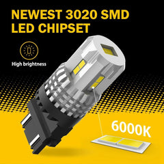 AUXITO 3157 4114 LED DRL Car Driving Daytime Running Light Bulb Kit 6000K White AUXITO