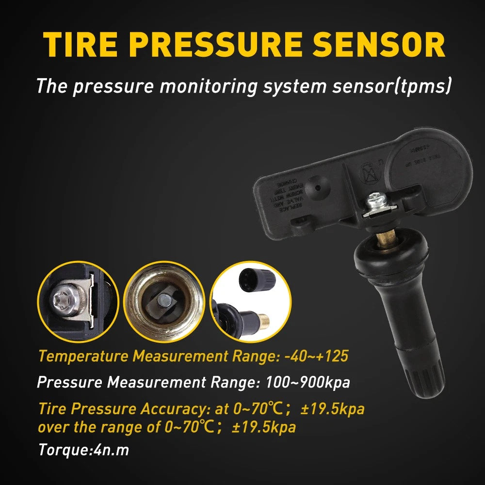 4pcs OEM TPMS Tire Pressure Monitoring Sensors For Chevy GMC 13586335/13598771 6B93BC-57