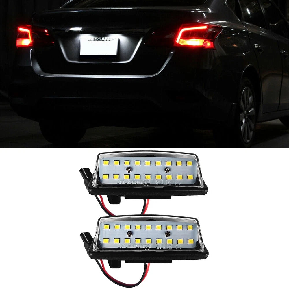 Full LED License Plate Lamp Light Assembly for Nissan Maxima Altima Murano Rogue 6B93BC-57