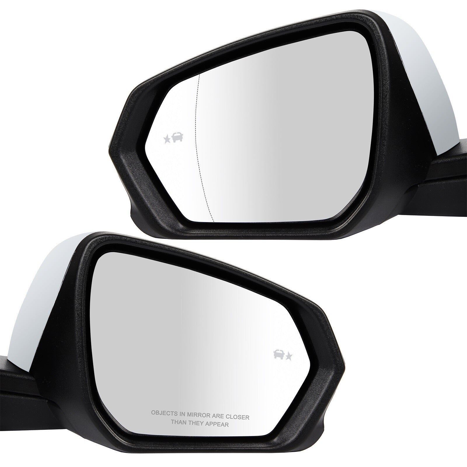 Chrome Mirror For 2018-2021 Chevrolet Equinox Blind Spot Driver & Passenger Side 6B93BC-57