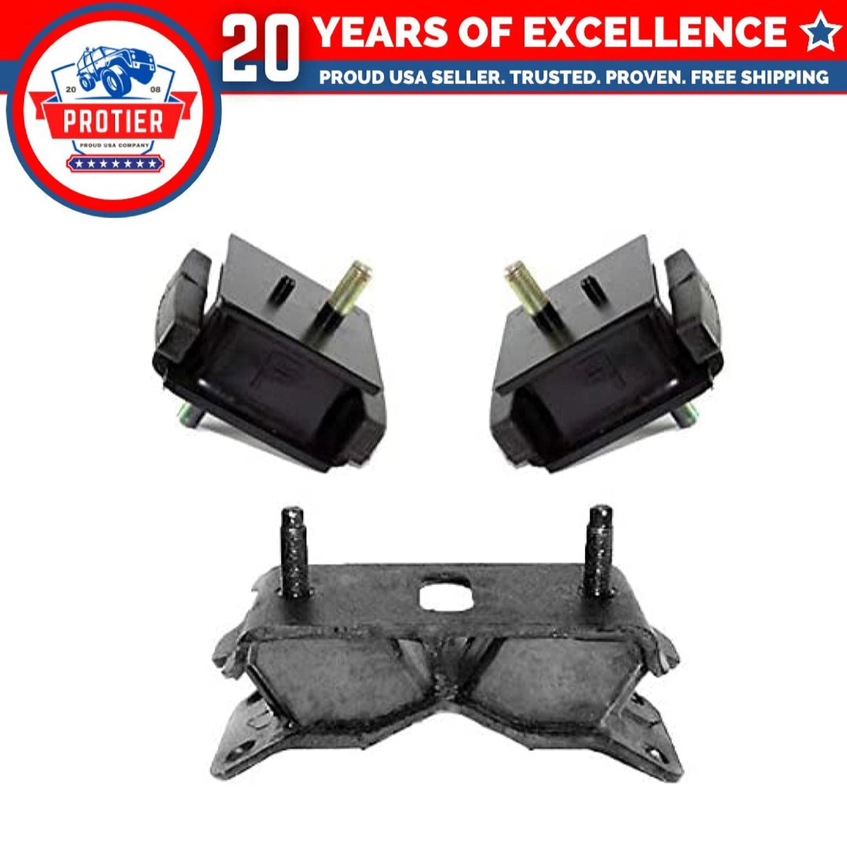 Fits 1993-1997 Toyota Land Cruiser 4.5L w/AUTO Motor & Trans Mount Set 3pcs : 6B93BC-57