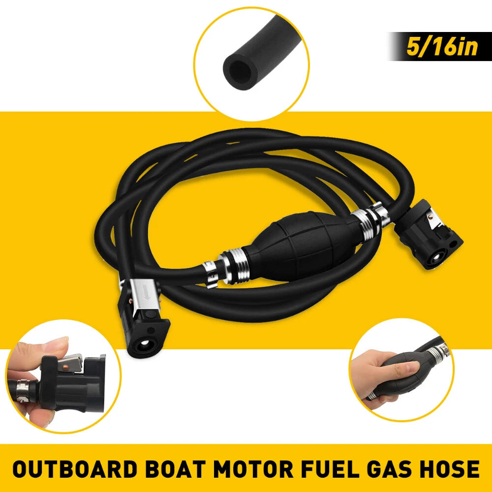 Fit Parkson Mariner Johnson Outboard Motor Boat Fuel Tank Gas Hose Line Marine A 6B93BC-57