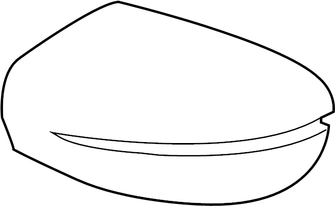 1PC  UNPAINTED RIGHT SIDE MIRROR CAP COVER Fits For Nissan Rogue Pathfinder