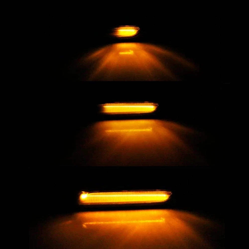 2x Smoke Black Trim Fender Side Marker Light For 2011-2016 BMW F10 5 Series USA 6B93BC-57