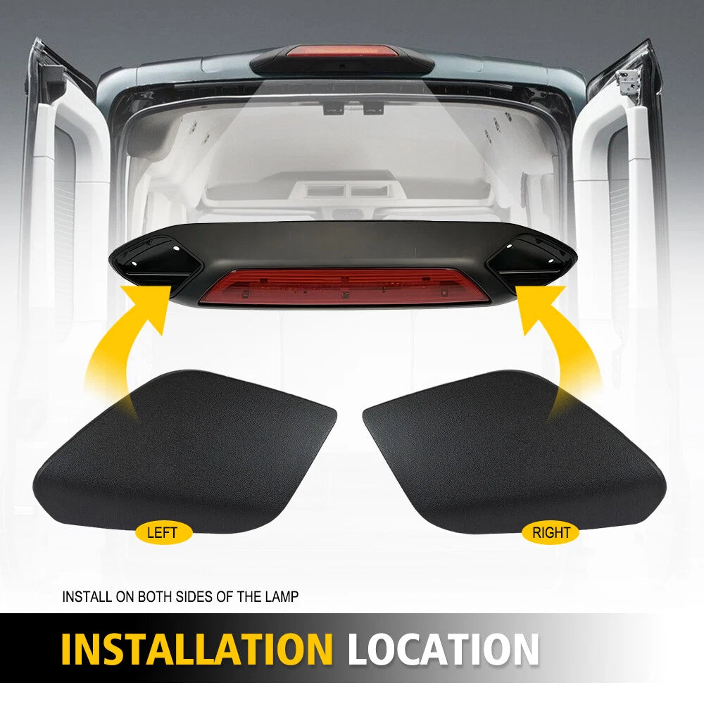 2x For Ford Transit 2018-2020 Rear Third Brake Light Lamp Trim Cover Left+Right 6B93BC-57