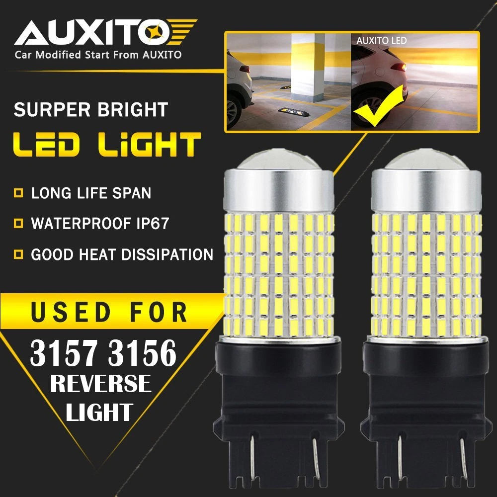 2X 3157 4057 Back up Reverse Light 3156 White LED Bulbs for Ford Crown Victoria 6B93BC-57