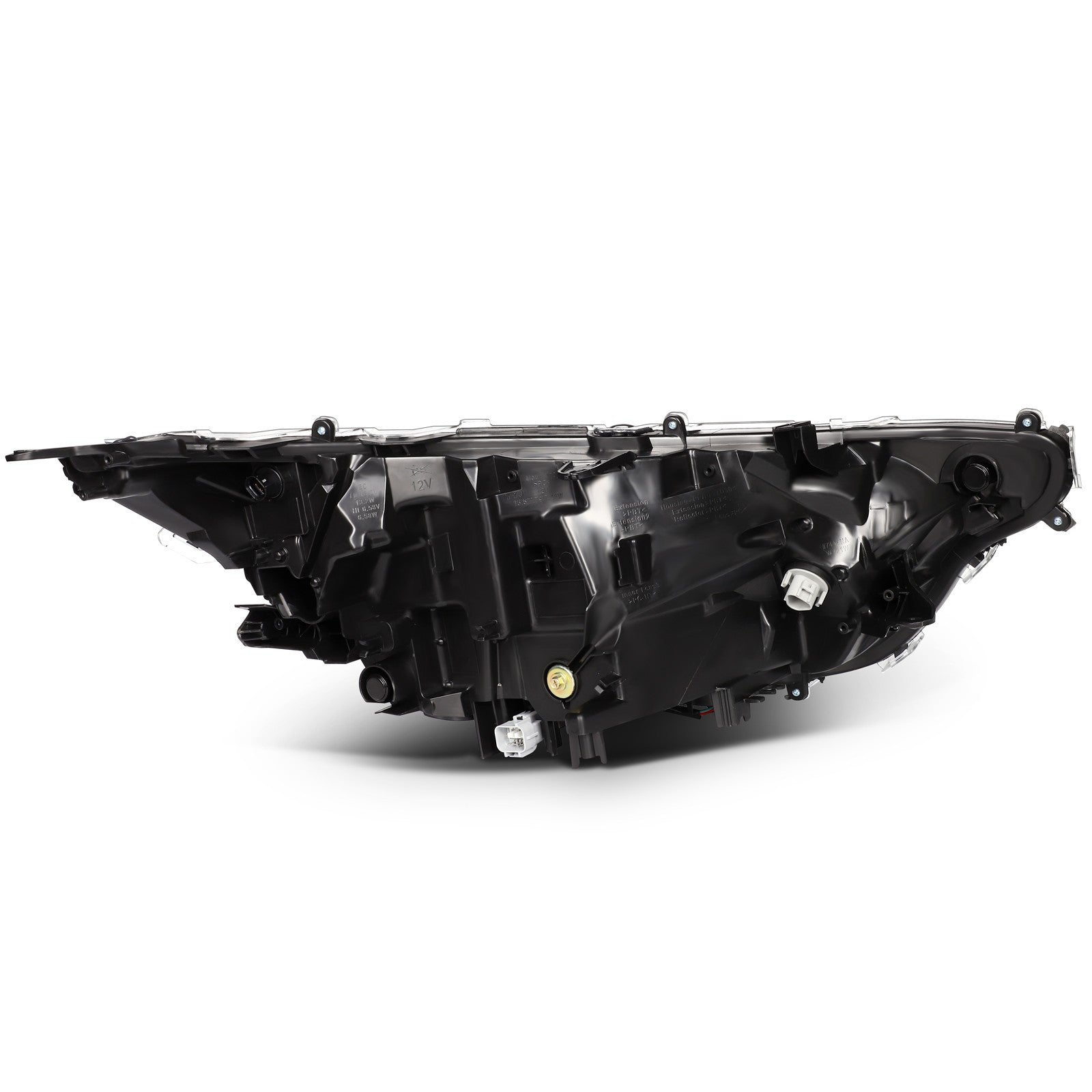 Pair Kit LED Headlights Assembly For 2019-2021 Toyota RAV4 2.5L Black Amber 6B93BC-57