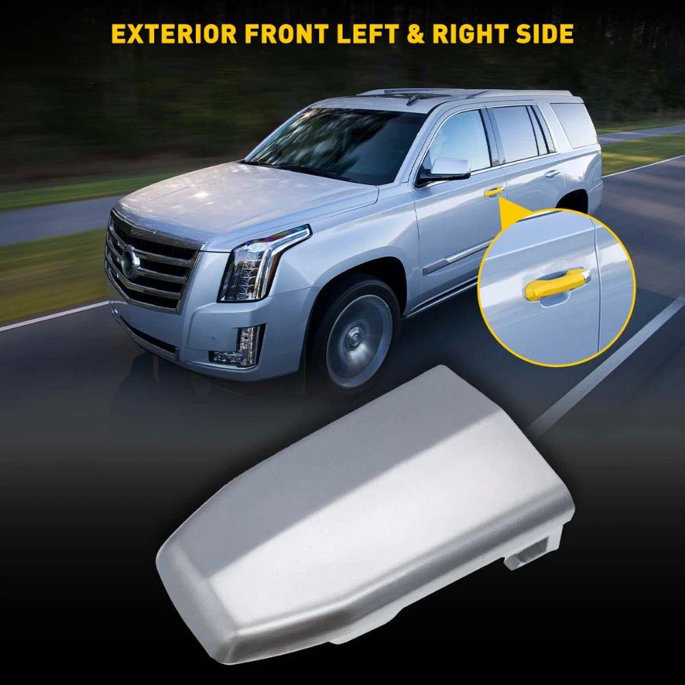 Front Driver Exterior Chrome Door Handle Trim Cap Cover LH for Cadillac Escalade 6B93BC-57