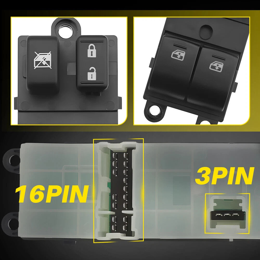 Front Driver Side Window Control Switch For Subaru Legacy Outback 83071AJ21C EOA 6B93BC-57