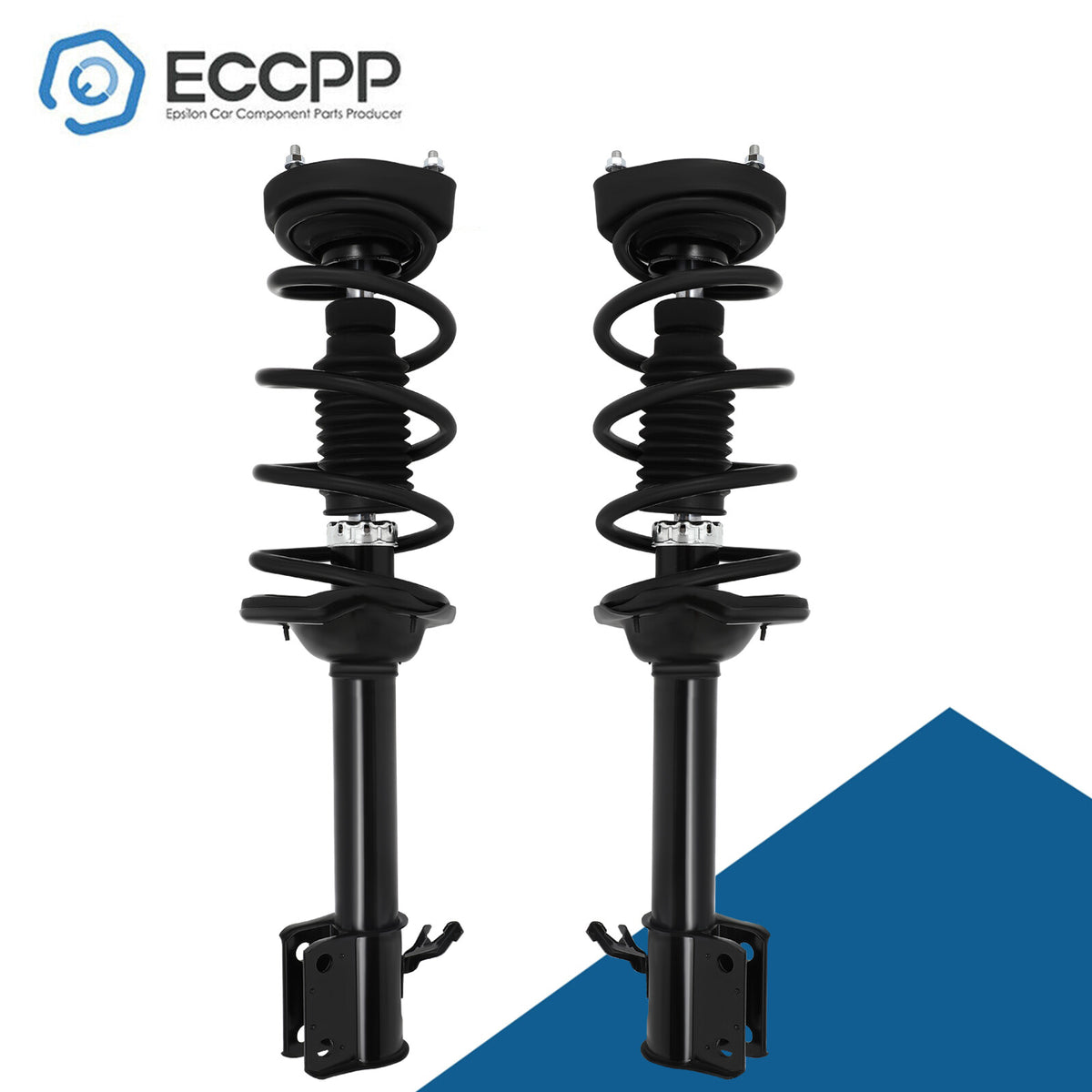 For 2003 2004 Subaru Forester Rear Pair Complete Struts & Coil Spring Suspension