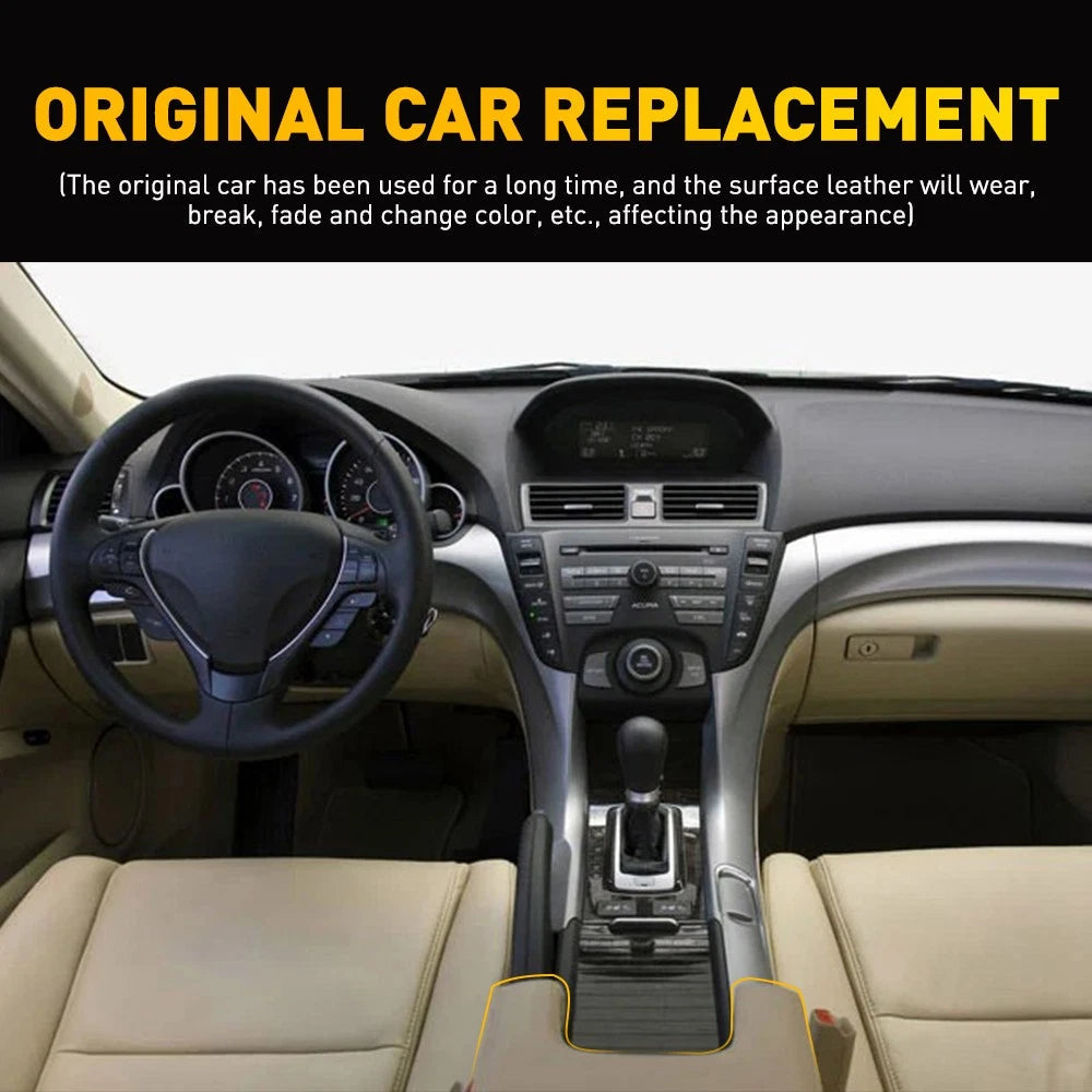 Center Console Lid Armrest Vinyl Cover Trim Taupe FOR 2009-2014 Acura TL A 6B93BC-57