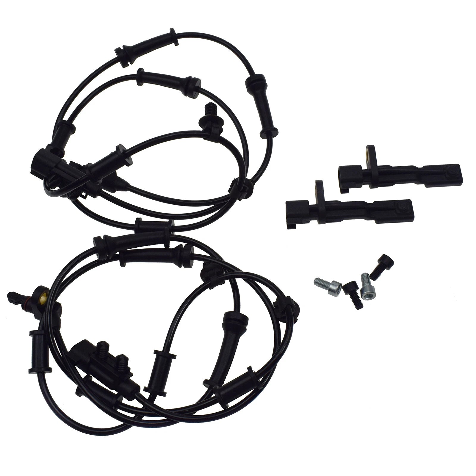 4 Pcs ABS Sensor + Connector for Jeep Liberty Wrangler Dodge Nitro 52125003AB 6B93BC-57