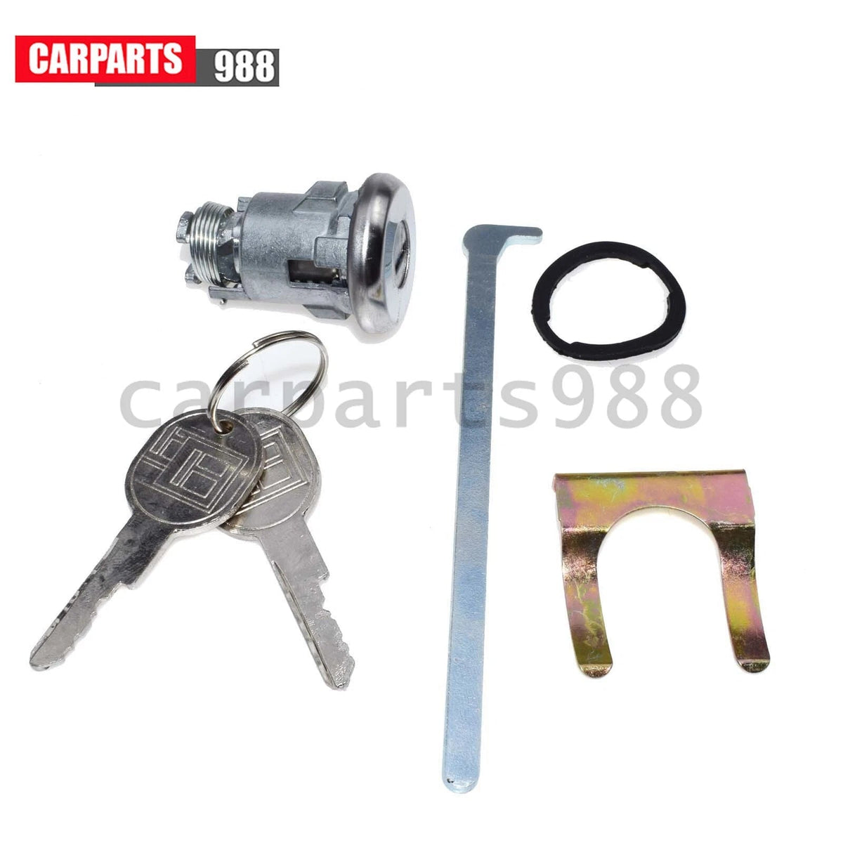 For Chevrolet GM Cadillac Trunk/Deck/Boot Lock Key Cylinder w/ 2 Keys 605533 6B93BC-57