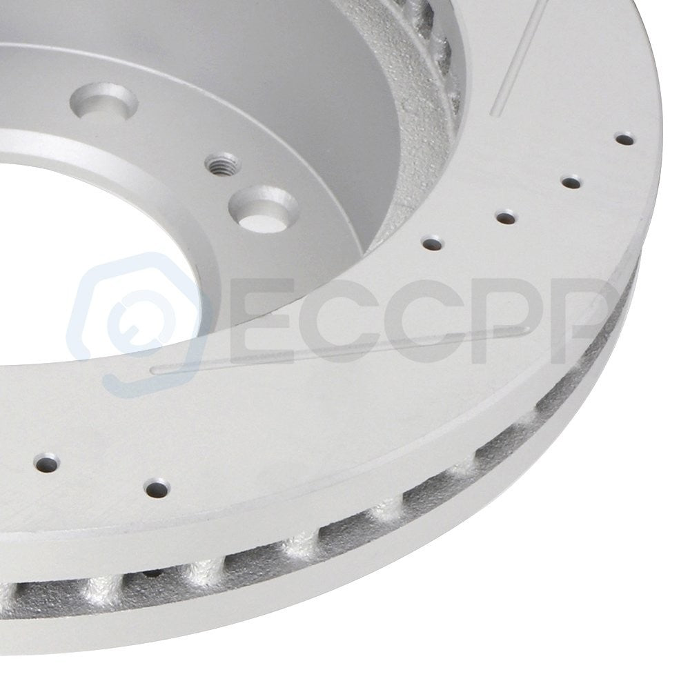 Front Brake Discs Rotors For Chevrolet Silverado 2500 HD 2011-18 Drilled Slotted 6B93BC-57