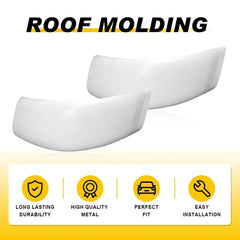 Cab Corner Roof Molding Trim White For 99-07 Ford Super Duty F-250 F-350 F-450 A 6B93BC-57