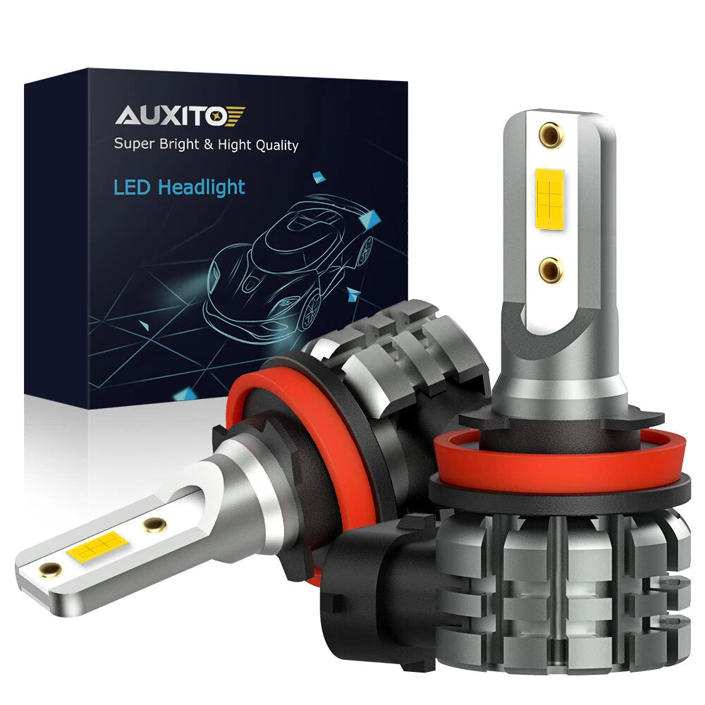 2X AUXITO H8 H11 H16 LED Fog Light DRL Bulb 4000LM Golden Yellow High Power L3A AUXITO