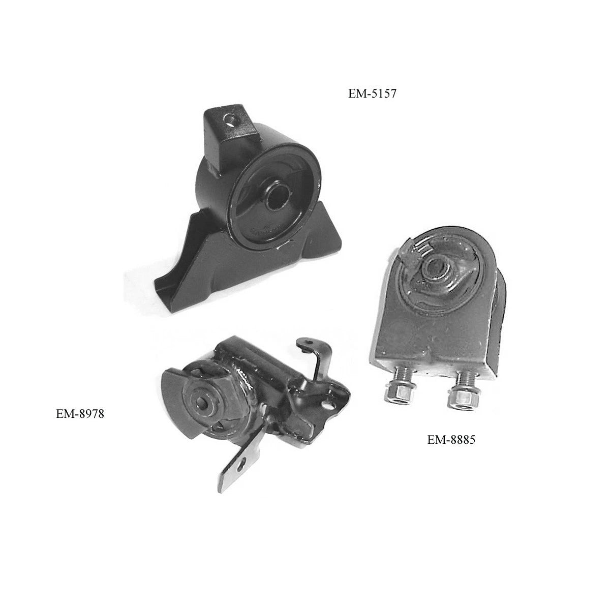 Fits Mazda Protege 99 - 03 1.8L/2.0L Auto Engine Motor & Transmission Mount Set 6B93BC-57