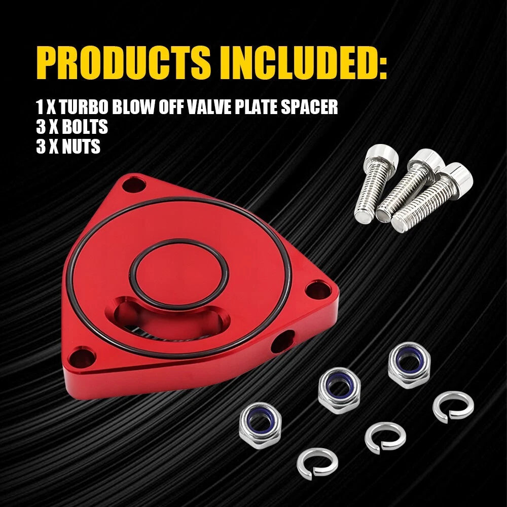 Turbo Blow Off Valve Plate Spacer BOV Fit 2015-2021 Honda Civic Vortex Red EOA 6B93BC-57