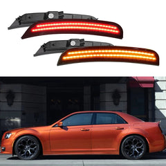 For 2015-21 Chrysler 300 Rear Front LED Side Fender Lights Marker Smoked Lamp B 6B93BC-57