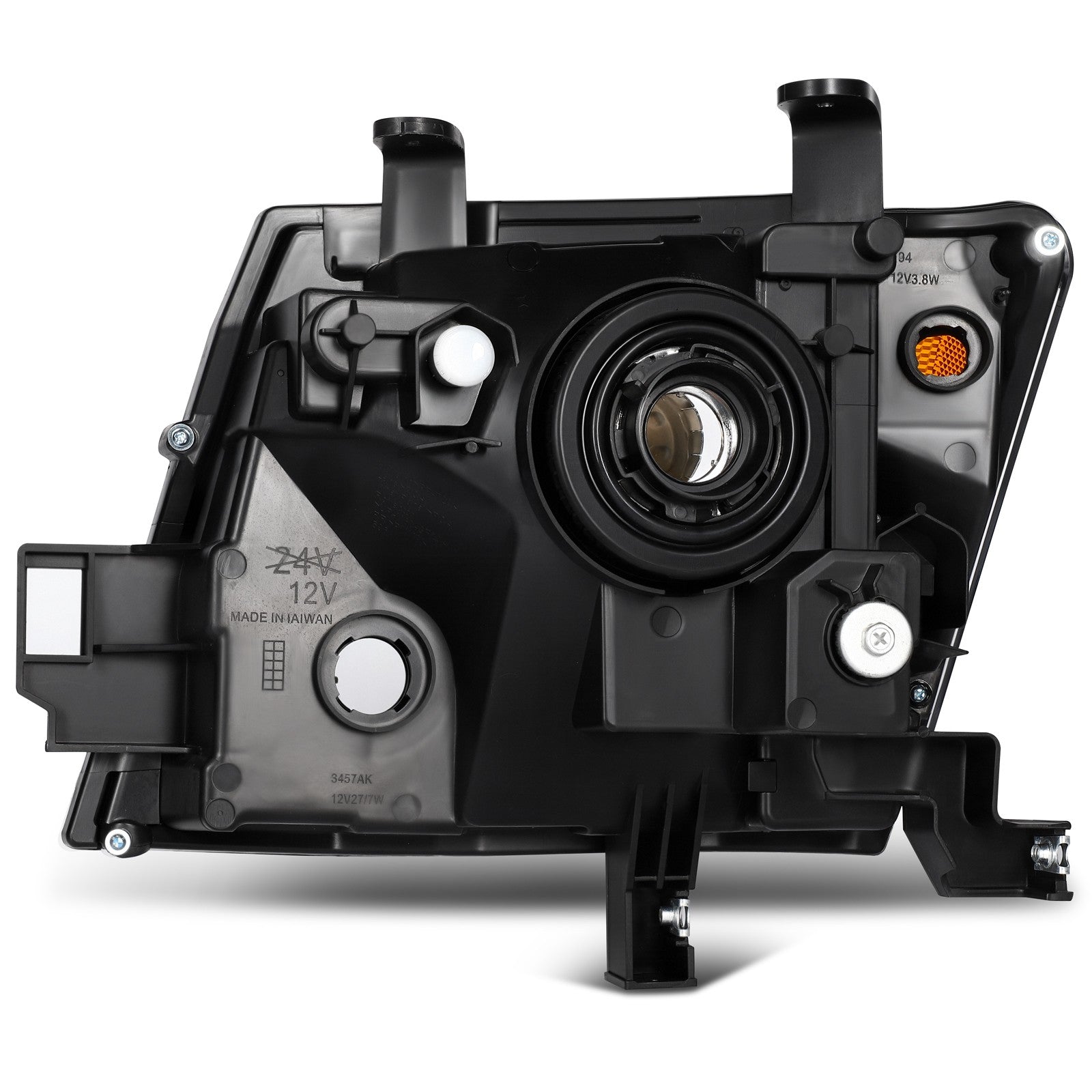 ECCPP Headlights Assembly For Nissan For Xterra 2.5L 4.0L 2005-2010 Pair Black ECCPP