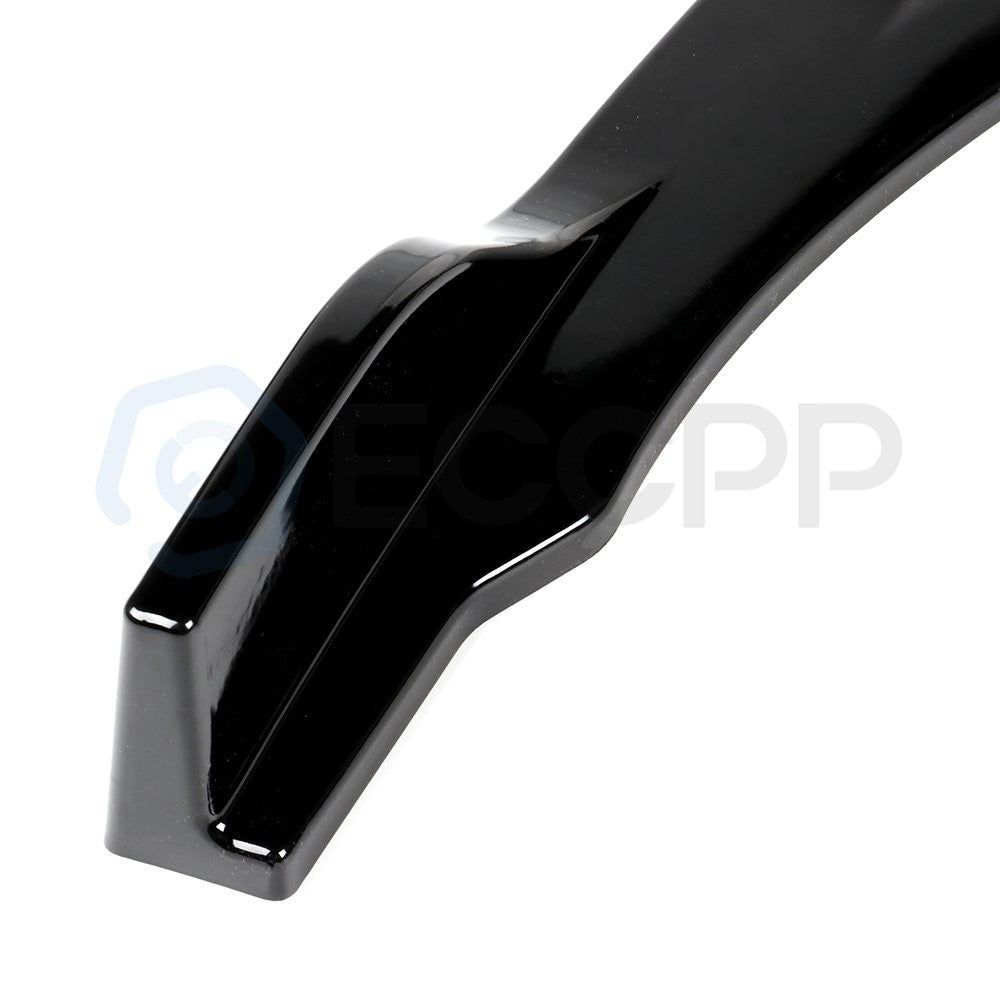 3PC For 2019-2020 Toyota Camry Gloss Black Front Bumper Lip Spoiler Splitter 6B93BC-57