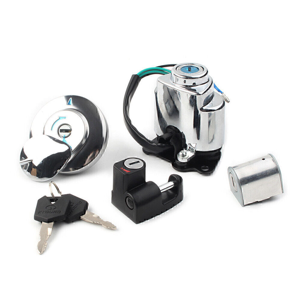 Ignition Switch Fuel Gas Tank Cap Set for VTX1300C VTX1300R VTX1300S VTX1300T 6B93BC-57