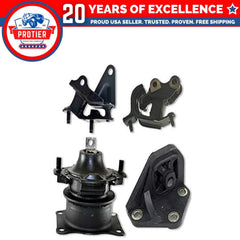 Fits 2003-2007 Honda Accord 2.4L MANUAL Front Motor & Trans Mount Set 4pc : 6B93BC-57