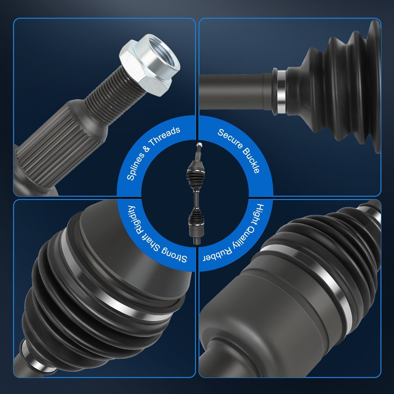 For Ram 1500 4.7L 2012-13 Ram 1500 5.7L 2012-22 Front Left or Right 4WD CV Axle KOEEP